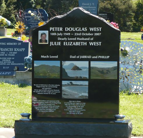 Granite Temple Memorial Headstone