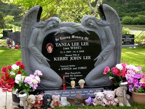 Twin Angel Headstone