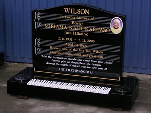 Piano Headstone