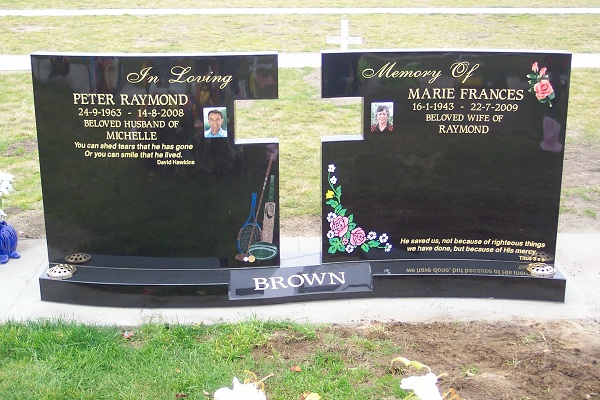 Granite Memorial Cross