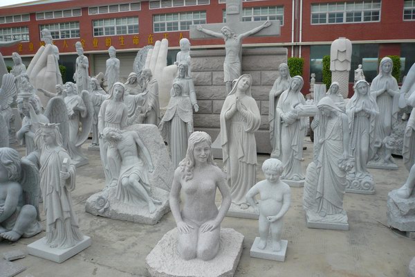 Fully Carved Granite Statues